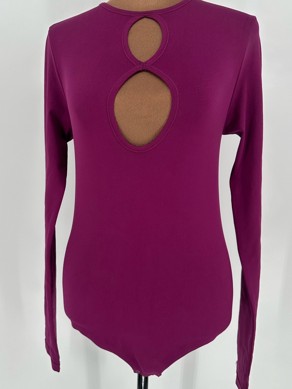 SIMONMILLER Cutout Long Sleeve Bodysuit Magenta NWT